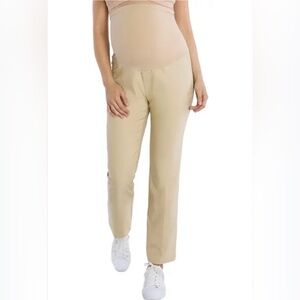 Oh Baby by Motherhood Tan Straight Leg Pants